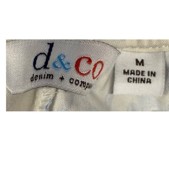 New D&CO Denim+Company Red & Beige Toile Print Preppy Skort Pockets Size Medium - Picture 5 of 8